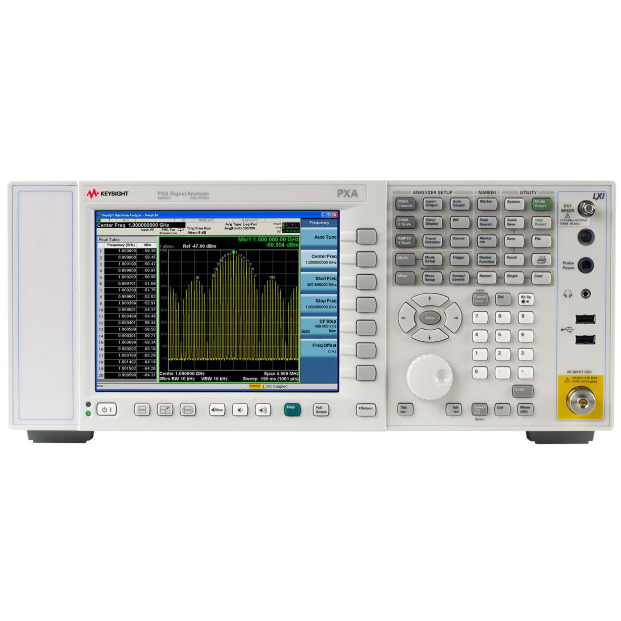 N9030A : Анализатор сигналов PXA от 3 Гц до 50 ГГц